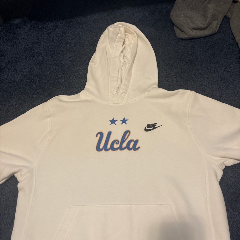 Nike White Hoodie with UCLA Design